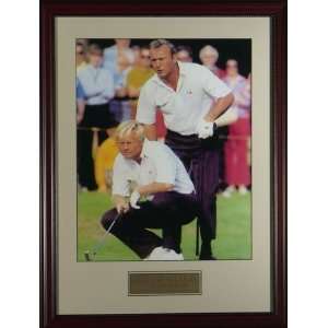 Jack Nicklaus And Arnold Palmer   Unsigned & Framed   Photo Display