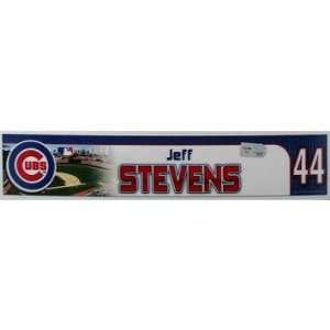  Jeff Stevens #44 Chicago Cubs 2010 Game Used Locker Room 