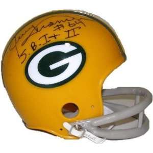 Jerry Kramer Signed Mini Helmet   Green Bay Packers Throwback 
