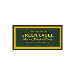 Johnnie Walker Scotch Green Label 1 Liter