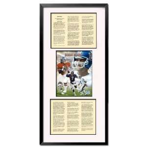 John Elway Pro Football Hall of Fame Induction Address Custom Framed 