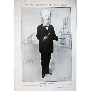  1905 Cartoon President Royal Society Lord Rayleigh Man: Home & Kitchen