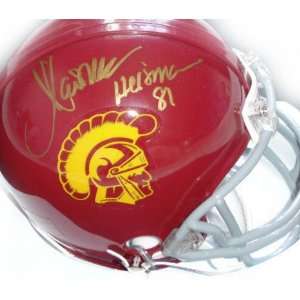 Marcus Allen USC Trojans Autographed Mini Helmet with 81 Heisman 