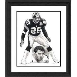  Framed Rod Woodson Pittsburgh Steelers   Black Double Mat 