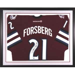 Peter Forsberg Colorado Avalanche Framed Autographed Maroon Jersey