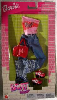 FASHION AVENUE Barbie 2002 B3487 Beat Street Top, Jeans  
