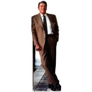   Life Size President Ronald Reagan Standee   Brown Suit