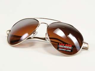 Aviator Mens Sunglasses Driving Lens Designer Shades  