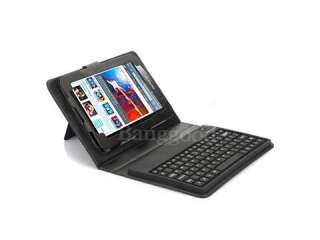   wireless bluetooth qwerty keyboard folding protective leather case