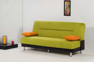 Microfiber Storage Sleeper Sofa Bed Futon Couch Dorm  