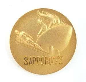 XI OLYMPIC WINTER GAMES SAPPORO JAPAN MEDAL 1972 *  