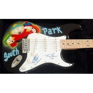  Trey Parker plus Autographed Signed South Park Guitar 