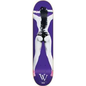  DGK Vanessa Veasley Skateboard Deck   8.06 Purple Sports 