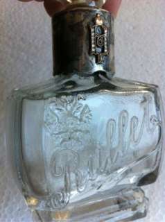   glass,silver,gold& diamonds parfume bottle ,c late 19th C.  