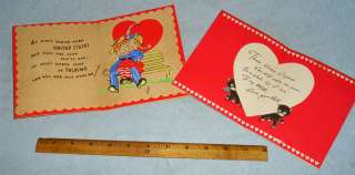 25 Vintage Valentine Day Greeting Card Lot 1920s   1960s  