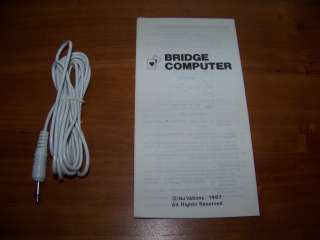 BRIDGE COMPUTER Electronic Handheld Game NuVa 1987  