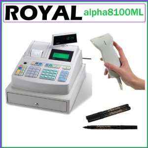  Royal alpha8100ML Electronic Cash Register 200 Departments 