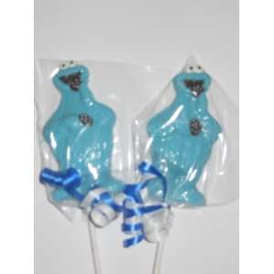 Sesame Street Cookie Monster Party Favor Chocolate Lollipops Birthday 