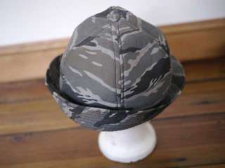 Vintage ROBIN HOOD Grey CAMO Camouflage HUNTING Padded HAT M  