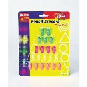  20 Pack Pencil Erasers Case Pack 72: Everything Else