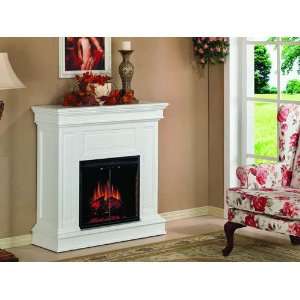  Phoenix White Electric Fireplace with 025 Insert