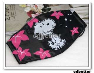 Girls Child Women Cute Snoopy Pattern Black Anti Dust Mouth Face Nose 