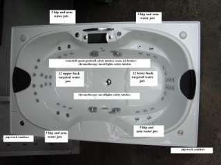 whirlpool spabath bath spa hot tub jacuzzi 44 jet therapy massage pain 