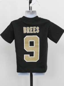   BREES #9 New Orleans SAINTS Toddler 2T Black Reebok Jersey Shirt 9CE