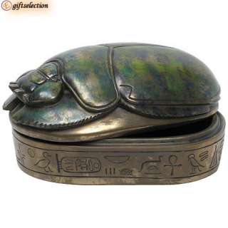 EGYPTIAN SCARAB JEWELRY BOX ANCIENT EGYPTIAN FIGURINE  
