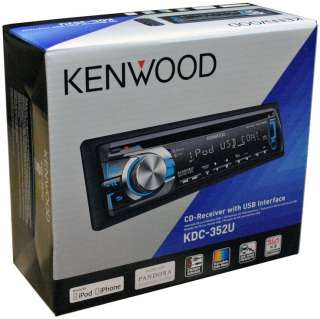 NEW KENWOOD KDC352U CAR AUDIO CD PLAYER /WMA STEREO FRONT USB INPUT 