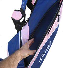 NEW LADY X7 DUAL DOUBLE STRAP CARRY STAND BAG LEGS PINK COLOR LITE 