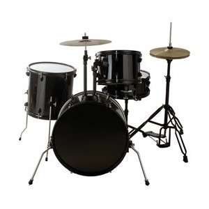  GROOVE PERCUSSION 4 Piece Drum Set with Hardware and 
