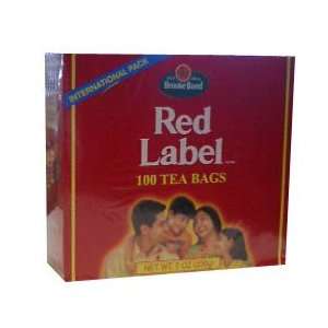 Red Label Black Tea, 100 tea bags Grocery & Gourmet Food