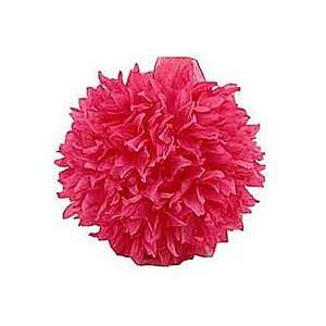  Silk Flower Pomander Ball Pink 6 Inch   Organza Ribbon 