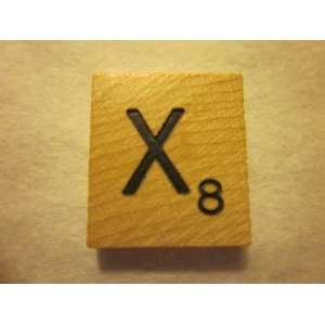  Scrabble Game Piece Letter X 