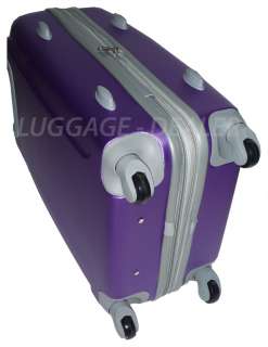 Piece Luggage Set PURPLE Spinner 4 Wheel Expandable ABS Hard Shell 