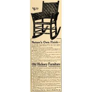   Hotel Claremont Old Hickory Chair   Original Print Ad