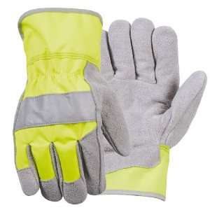  Wells Lamont High Visibility Suede Leather Safety Glove Lg 
