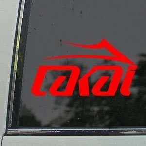  LAKAI Red Decal Surfing Car Truck Bumper Window Red 