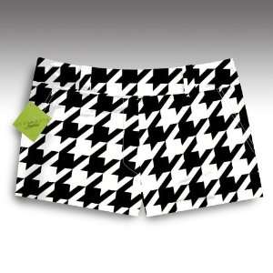 Loudmouth Golf Womens Mini Shorts: Oakmont Houndstooth   Size 0