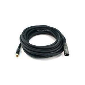   Premier Series XLR Male to RCA Male 16AWG Cable   Gold Plated   25ft