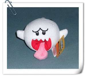New Super Mario Bros Boo Ghost 4 Plush Doll Toy  