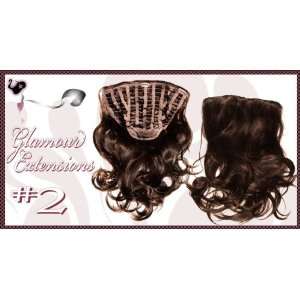    Glamour Extensions One Piece Human Hair Clip in Extensions Beauty