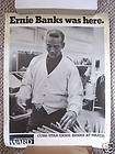 ERNIE BANKS 1968 OFFICIAL MLB CHICAGO CUBS POSTER  