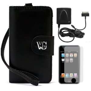  Executive Melrose Leather Wallet Carrying Case for Apple iPod Touch 