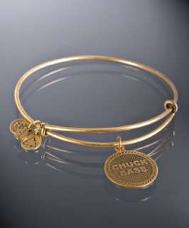 Alex and Ani gold Chuck Bass expandable wire bangle   up to 