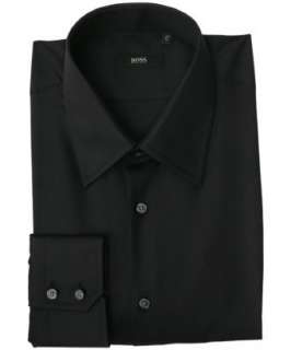 Hugo Boss black cotton dress shirt  BLUEFLY up to 70% off designer 