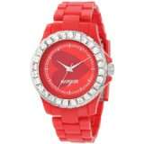 Morgan M1060R Red Plastic Crystallized Bezel Watch