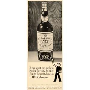  1934 Ad John Jameson Irish Whiskey Dublin Ireland Drink 