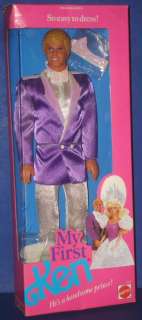 MY FIRST KEN Prince Barbie Doll Mattel 1989 NRFB  
